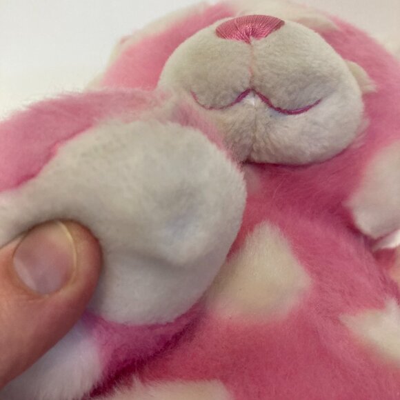 Build A Bear Hug Me Bear Magnet Hands Hearts Pink White Plush Stuffed Valentine - Picture 11 of 12